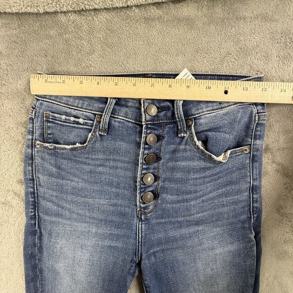 Abercrombie & Fitch Jeans Womens 26 2S Skinny Simone High Rise Ankle Button Fly - Picture 6 of 16